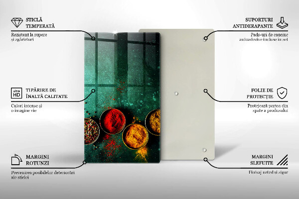 Deska kuchenna szklana Orientalne przyprawy