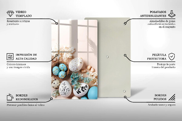 Deska kuchenna szklana Ozdoby wielkanocne