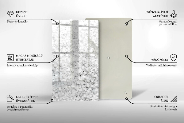 Deska kuchenna szklana Kryształy soli