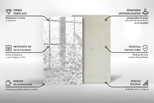 Deska kuchenna szklana Kryształy soli