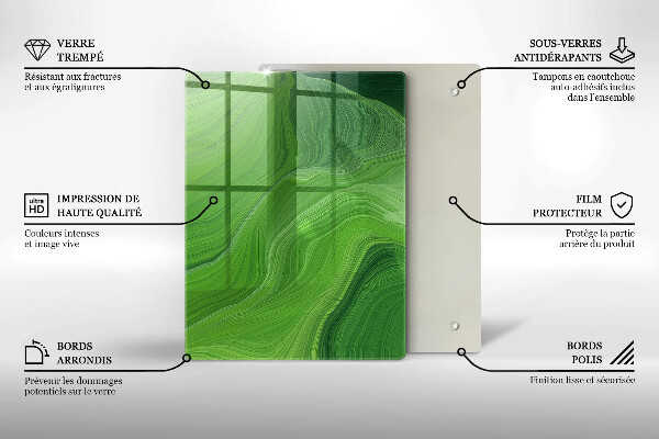 Deska kuchenna szklana Kryształy soli