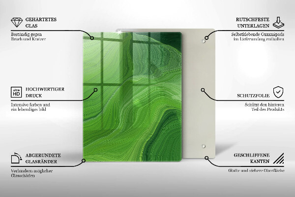 Deska kuchenna szklana Kryształy soli