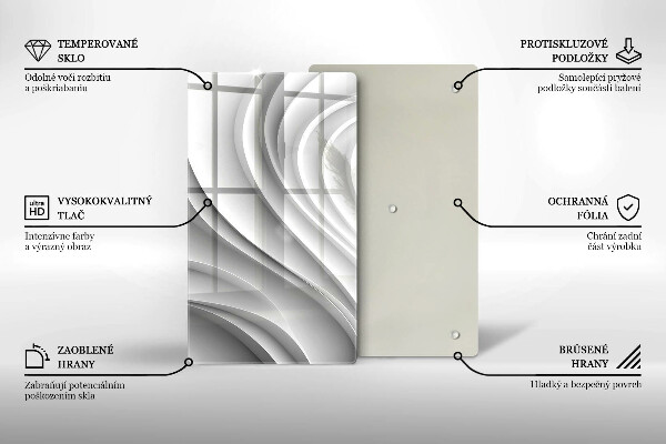 Deska kuchenna szklana Linie geometryczne