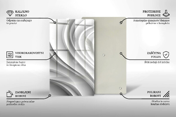 Deska kuchenna szklana Linie geometryczne