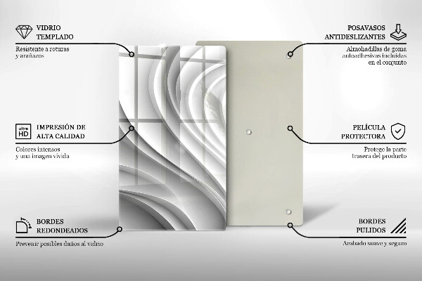 Deska kuchenna szklana Linie geometryczne