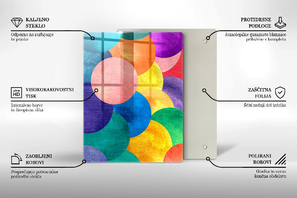 Deska kuchenna szklana Linie geometryczne