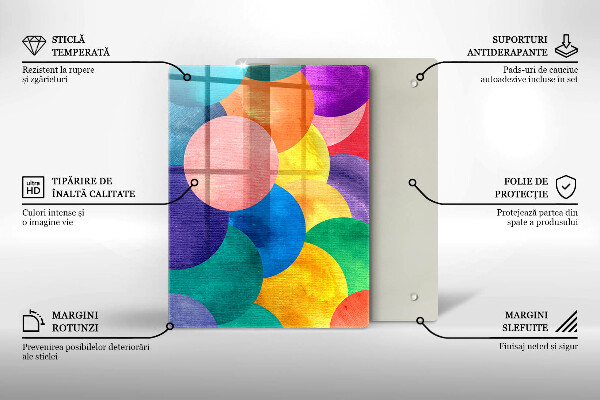 Deska kuchenna szklana Linie geometryczne