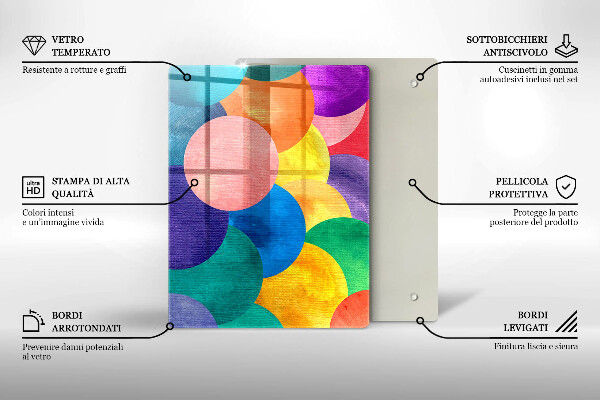Deska kuchenna szklana Linie geometryczne