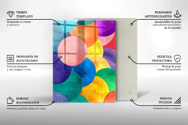 Deska kuchenna szklana Linie geometryczne