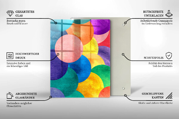 Deska kuchenna szklana Linie geometryczne