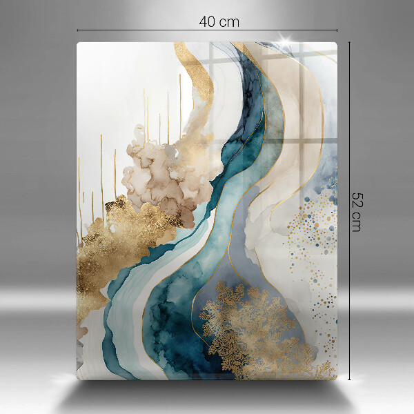 Deska kuchenna szklana Kolorowy marmur