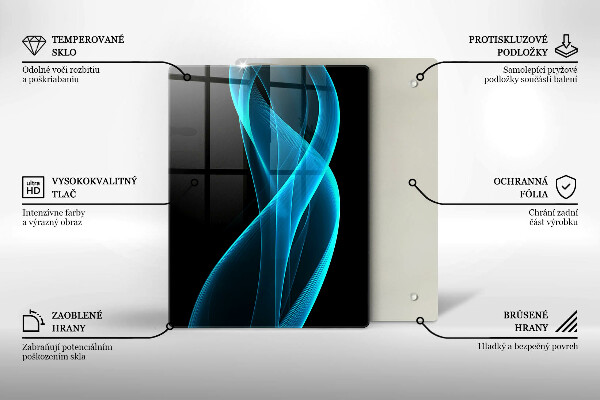 Deska kuchenna szklana Zbliżenie na wiśnie
