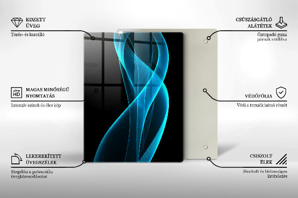 Deska kuchenna szklana Zbliżenie na wiśnie