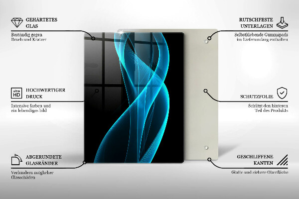 Deska kuchenna szklana Zbliżenie na wiśnie