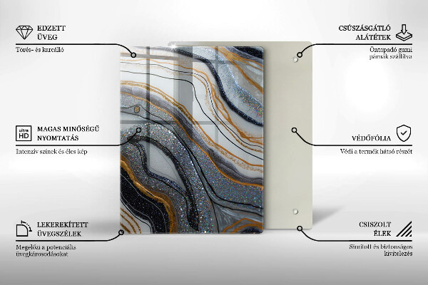 Deska kuchenna szklana Soczyste cytryny