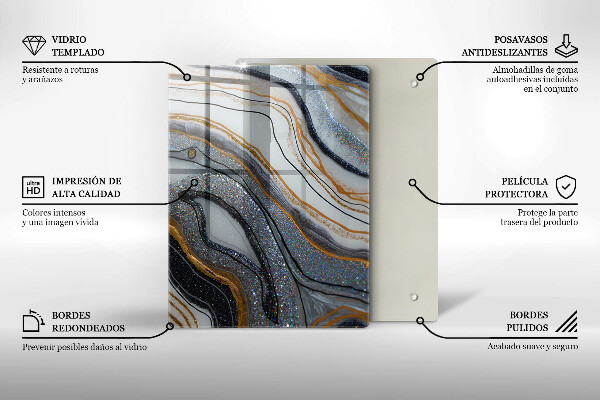 Deska kuchenna szklana Soczyste cytryny