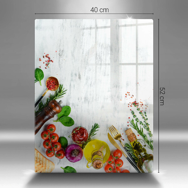 Deska kuchenna szklana Warzywa i przyprawy