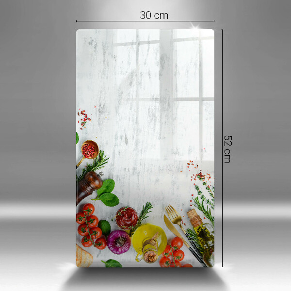Deska kuchenna szklana Warzywa i przyprawy