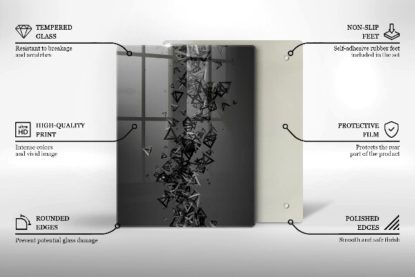 Deska kuchenna szklana Kolorowe kwadraty piksele