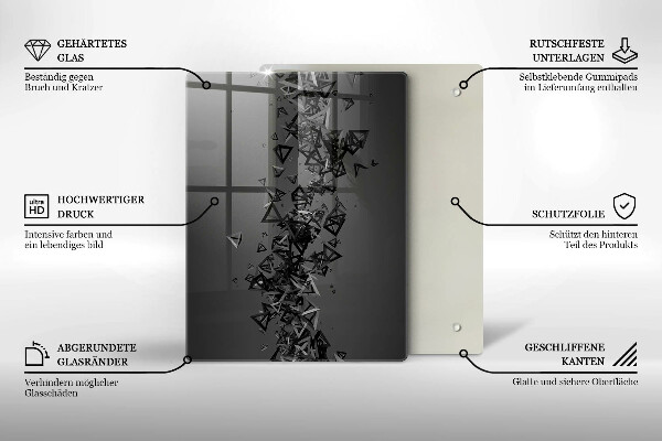 Deska kuchenna szklana Kolorowe kwadraty piksele