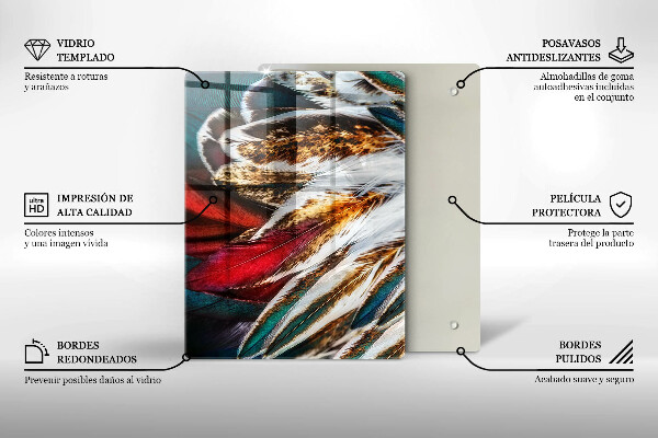 Deska kuchenna szklana Barwna abstrakcja