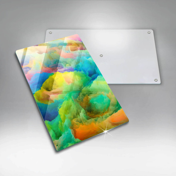 Deska kuchenna szklana Barwna abstrakcja