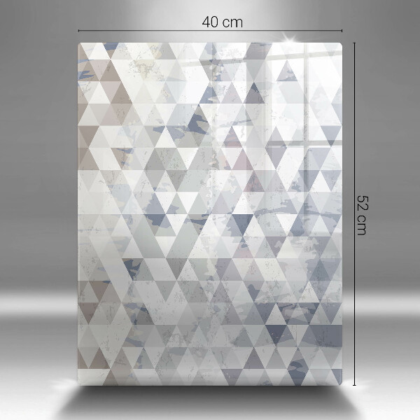 Deska kuchenna szklana Wzór trójkąty