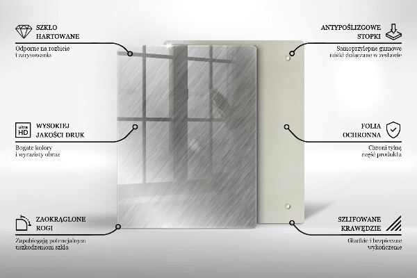 Deska kuchenna szklana Wzór trójkąty