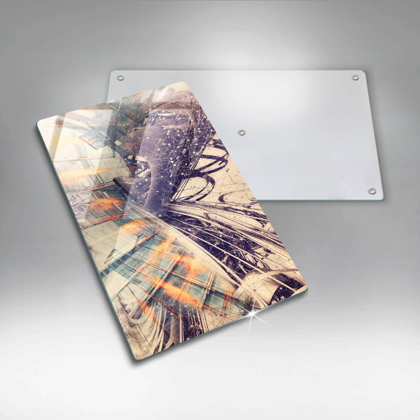 Deska kuchenna szklana Nowoczesna kompozycja