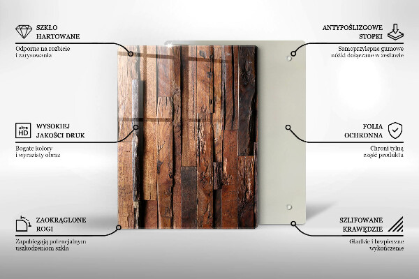 Deska kuchenna szklana Geometryczne trójkąty