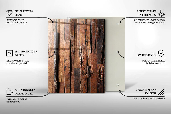 Deska kuchenna szklana Geometryczne trójkąty