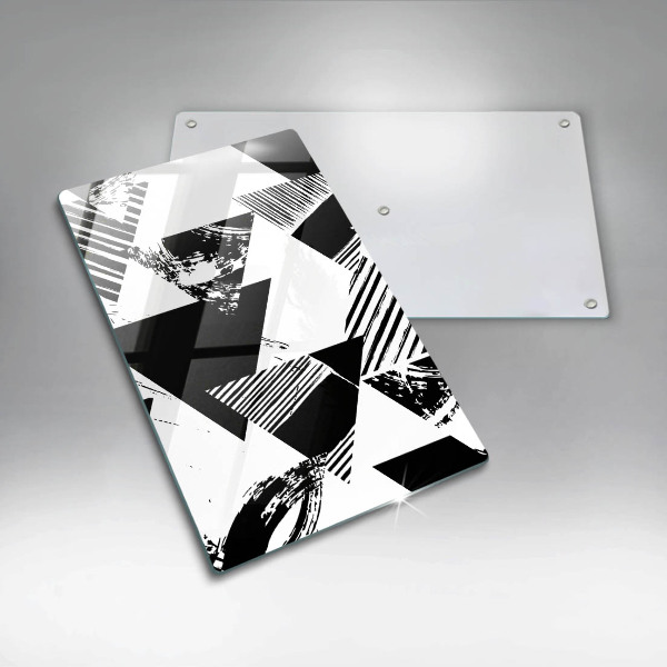 Deska kuchenna szklana Geometryczne trójkąty
