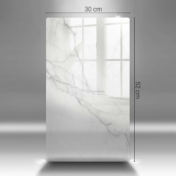 Deska kuchenna szklana Delikatny biały marmur