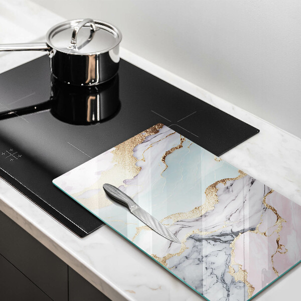 Deska kuchenna szklana Pastelowy marmur