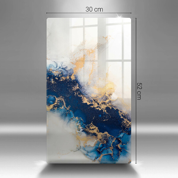 Deska kuchenna szklana Abstrakcja z błękitem