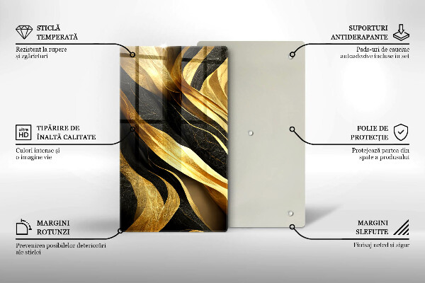 Deska kuchenna szklana Elegancka abstrakcja