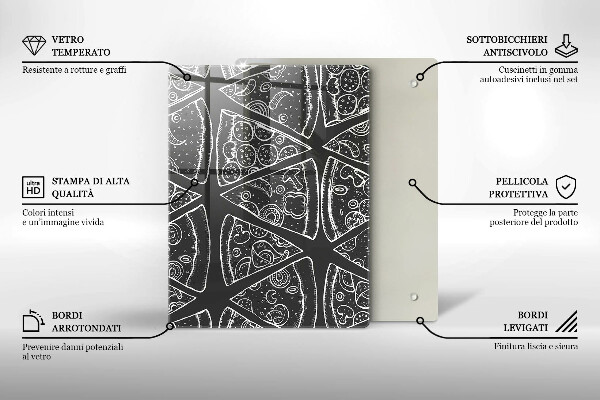 Deska kuchenna szklana Elegancka abstrakcja