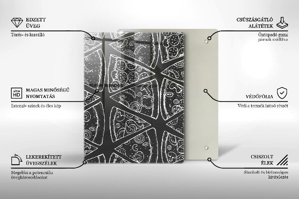 Deska kuchenna szklana Elegancka abstrakcja