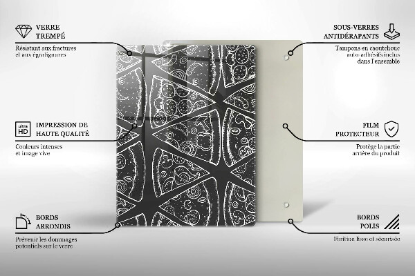 Deska kuchenna szklana Elegancka abstrakcja