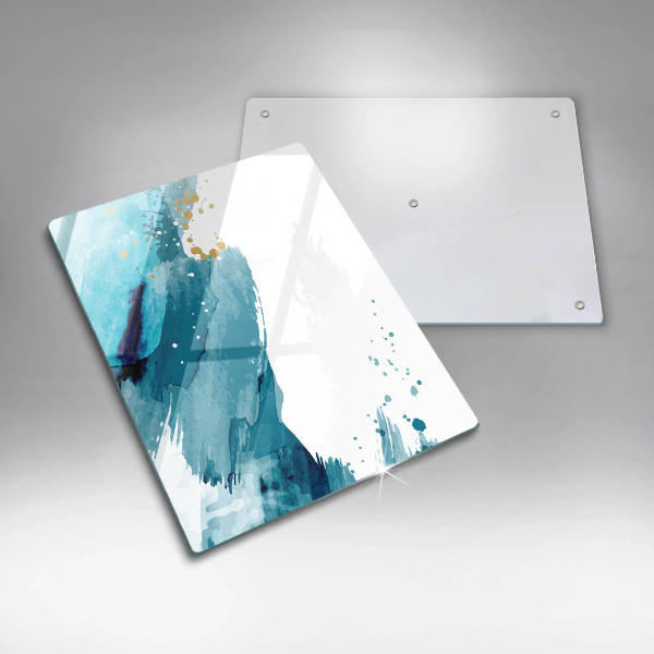 Deska kuchenna szklana Niebieskie plamy