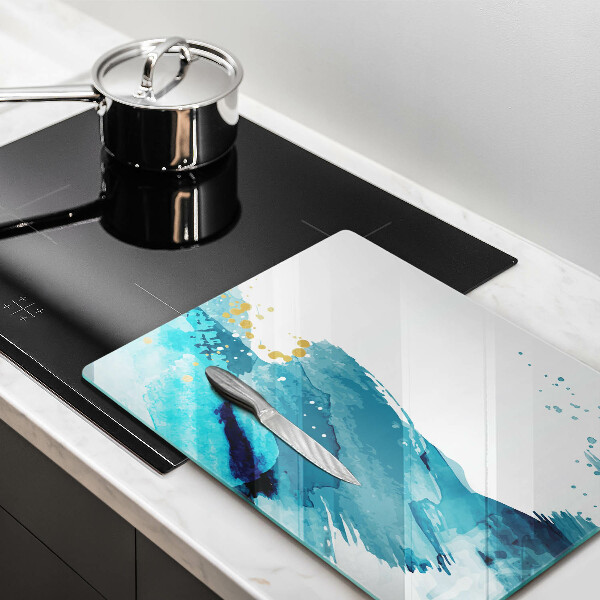 Deska kuchenna szklana Niebieskie plamy