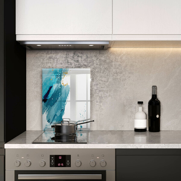 Deska kuchenna szklana Niebieskie plamy