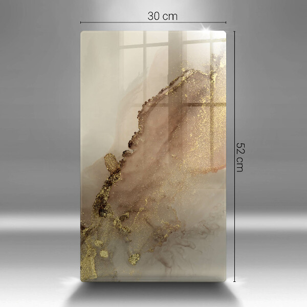 Deska kuchenna szklana Abstrakcja złoto