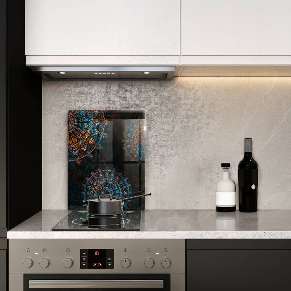 Deska kuchenna szklana Boho vintage koła