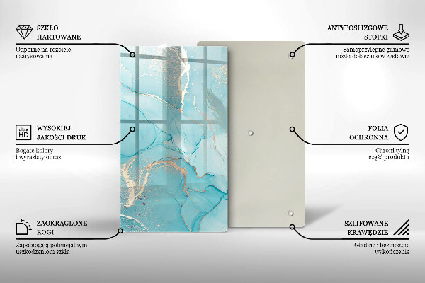 Deska kuchenna szklana Abstrakcja kamień