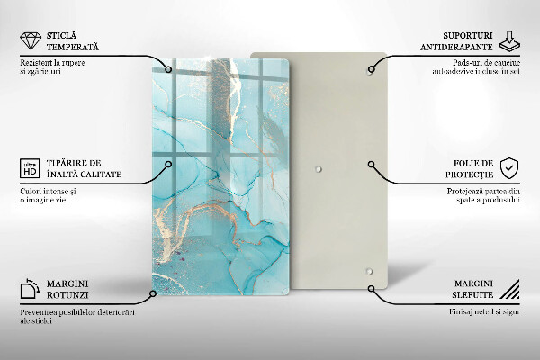 Deska kuchenna szklana Abstrakcja kamień