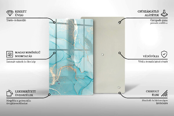 Deska kuchenna szklana Abstrakcja kamień