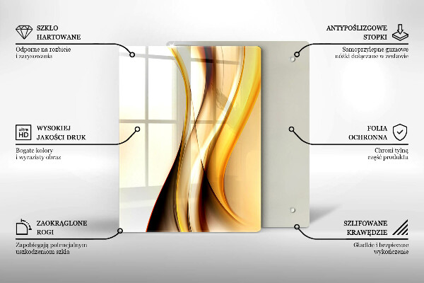 Deska kuchenna szklana Abstrakcja kamień