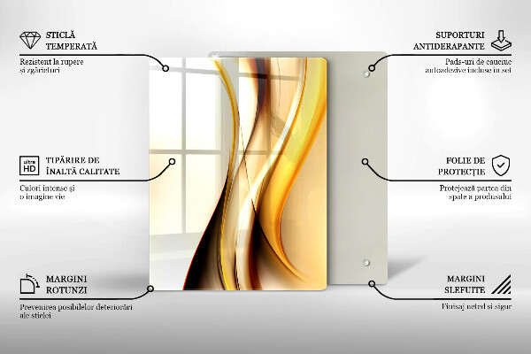 Deska kuchenna szklana Abstrakcja kamień