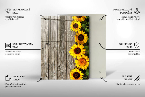 Deska kuchenna szklana Pnie drzew